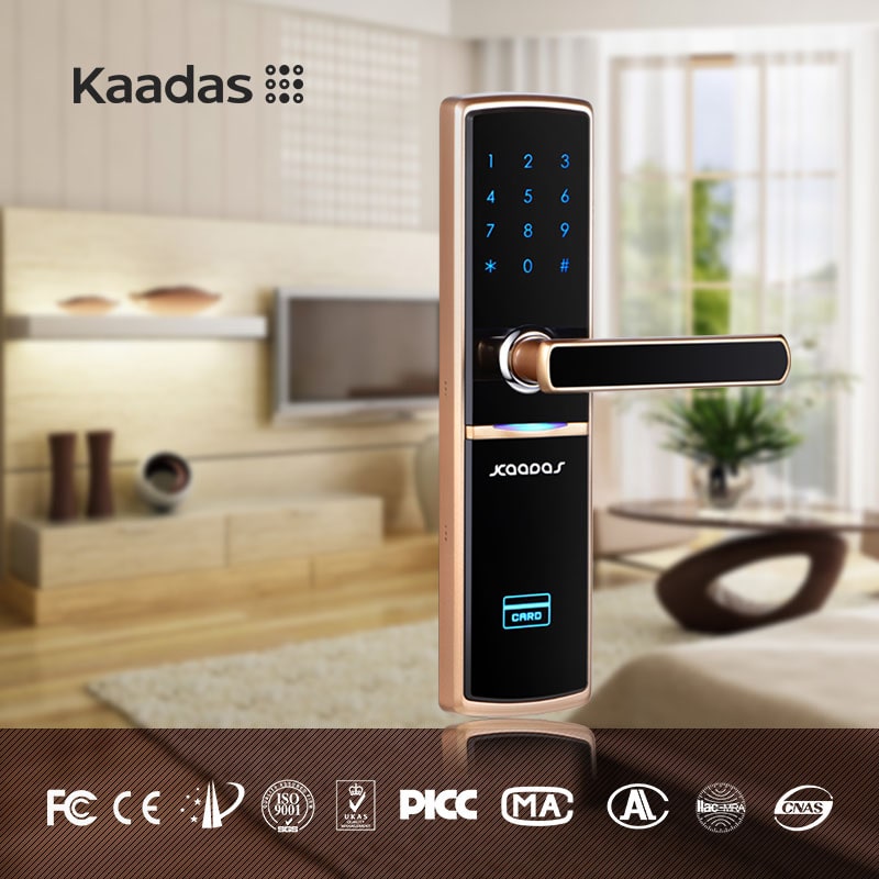 Khoá cửa điện tử Kaadas 5088 - Mã số, thẻ từ 6 3. Lắp đặt khoá cửa cho nhiều kiến trúc nhà, nhiều chất liệu cửa