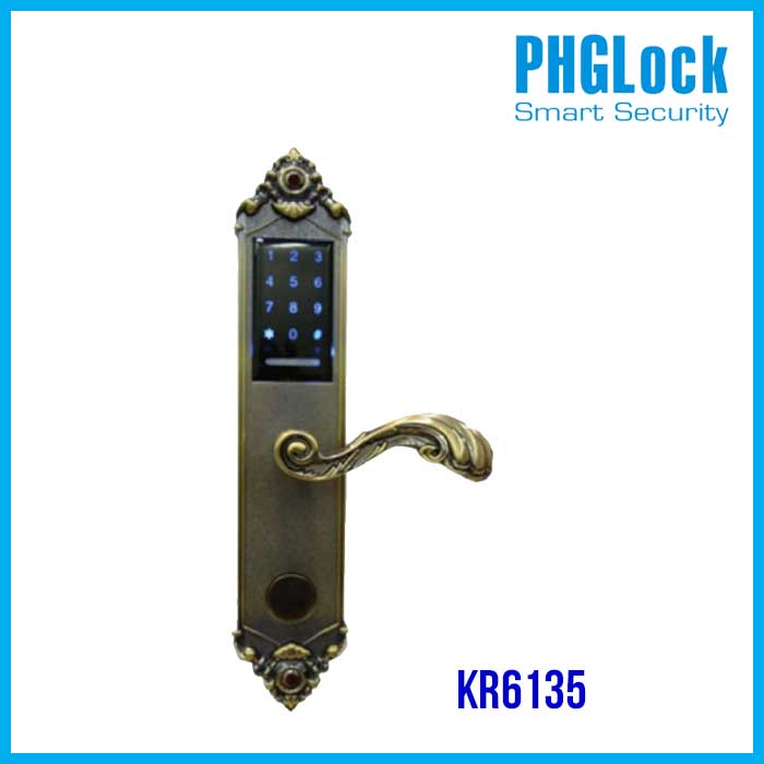 Khoá cửa điện tử - Mã số, thẻ từ PHGLock KR6135