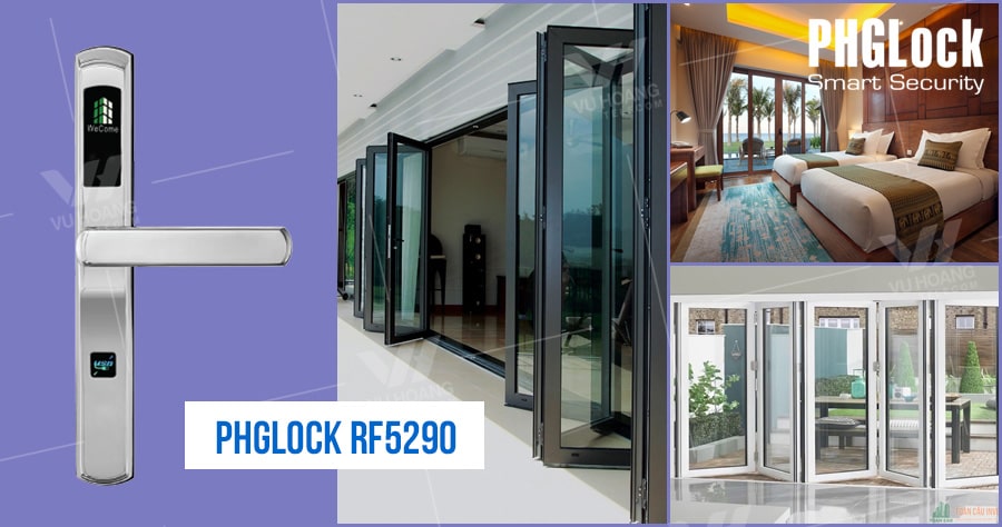 Khoá cửa thẻ từ - Khoá khách sạn PHGLock RF5290 2 Khoá cửa thẻ từ - Khoá khách sạn PHGLock RF5290