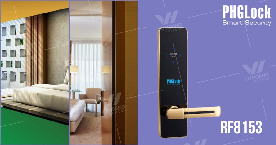 3. Khoá thẻ từ PHGLock RF8153 lắp đặt phù hợp nhiều kiến trúc