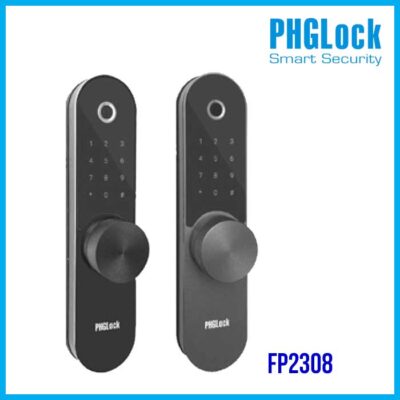 1. Khoá cửa điện tử PHGLock FP2308 có thiết kế hiện đại, bền bỉ, tính thẩm mỹ cao