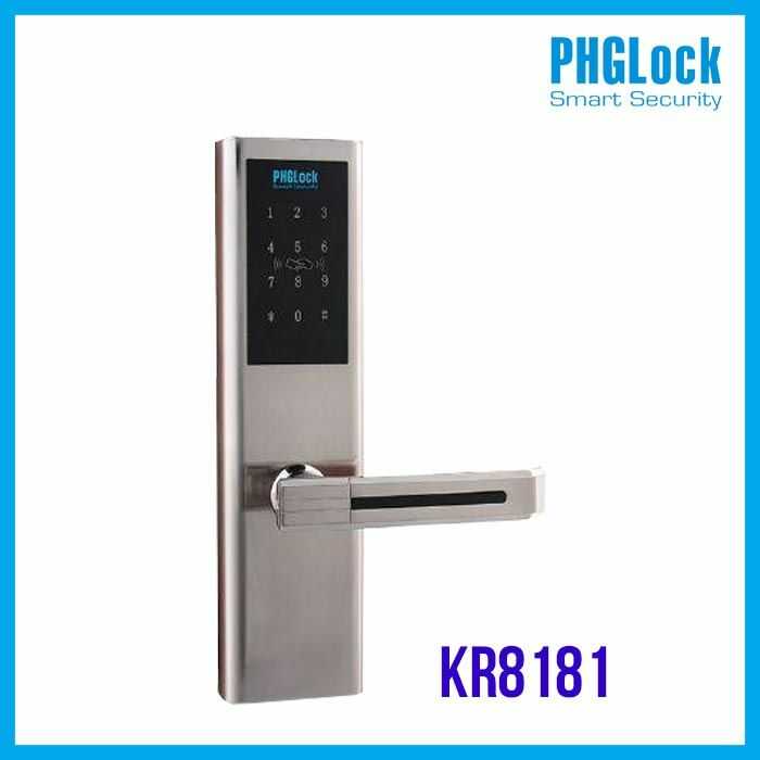 1. Khoá cửa thông minh PHGLock KR8181 có thiết kế hiện đại, bền bỉ, thẩm mỹ cao