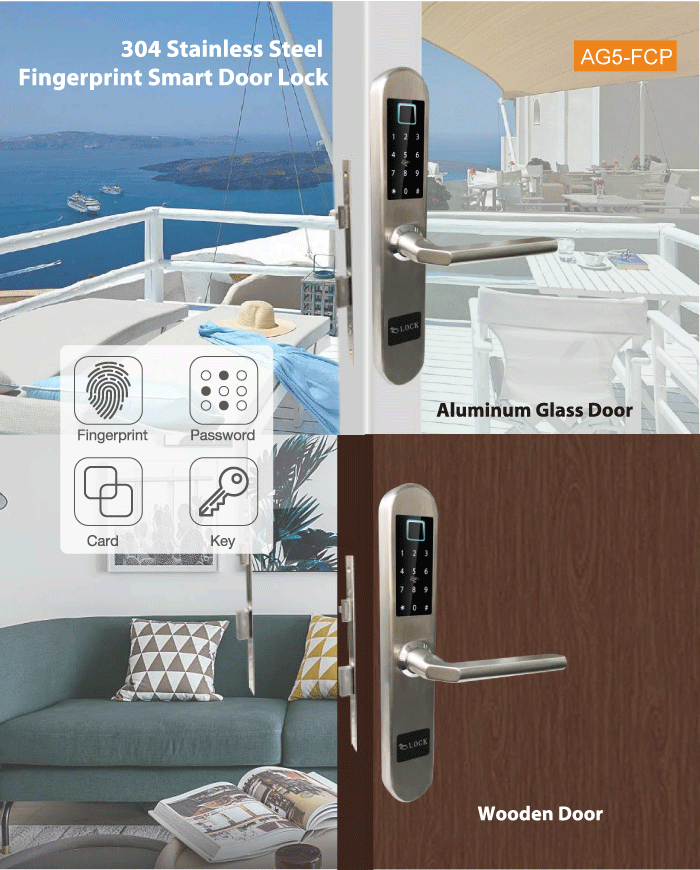 Khoá cửa nhôm SSlock AG5-FCP 2 2. Các tinh năng thông minh của khoá cửa nhôm SSLock AG5-FCP: