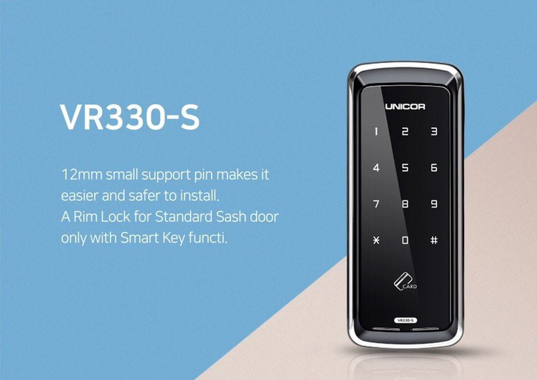 Khóa cửa nhôm Unicor VR330S 2 1. Khóa cửa nhôm Unicor VR330S thiết kế hiện đại sang trọng
