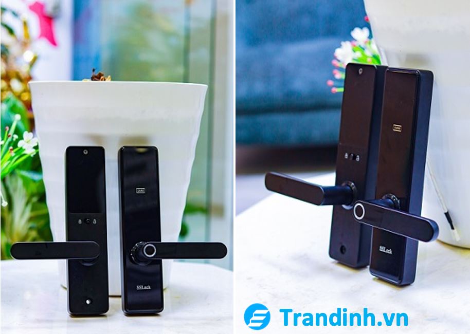 Khoá cửa vân tay SSlock T202 5 5. Ảnh thực tế của khoá điện tử SSlock.