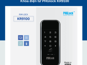 1. Khoá cửa thông minh PHGLock KR9100 với 3 phương thức mở khoá tiện lợi