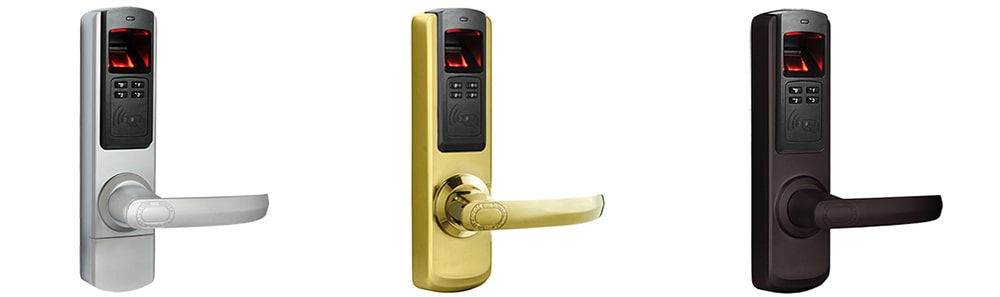 1. Khoá cửa vân tay ADEL 5600 sở hữu 3 sắc màu, chất liệu có độ bền cao