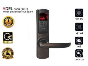 2. Khoá cửa thông minh ADEL 5600 đa dạng phương thức mở khoá