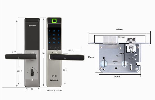 Khóa cửa vân tay ADEL NF21 2 1. Đặc điểm nổi bật của khoá cửa vân tay ADEL NF21