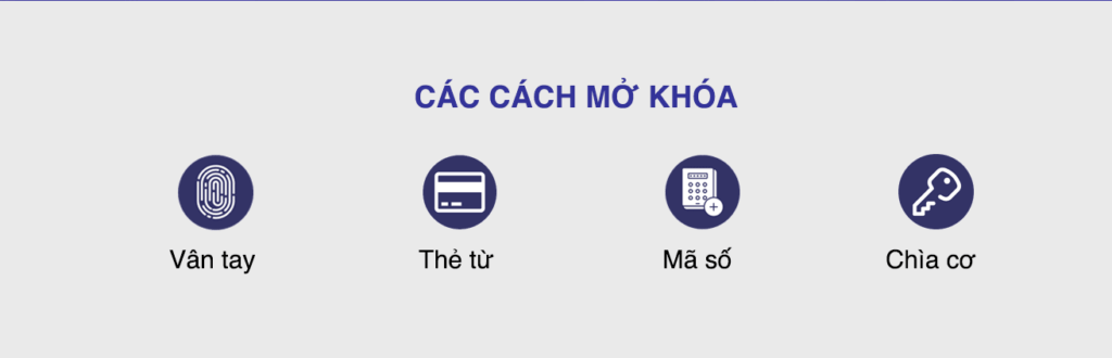 3. Khóa cửa thông minh ADEL US13 trang bị 4 phương thức mở cửa tiện lợi