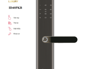Khóa Cửa Vân Tay Bosch ID 40PKB Màu Đen - Đức - Bùng Nổ Khuyến Mãi Lớn Bosch  Chính Hãng