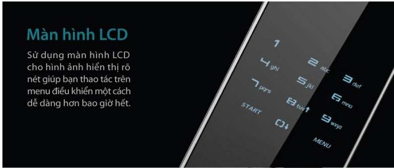 2. Khóa vân tay Dessmann G811 có màn hình LCD hiển thị lớn cho phép quản lý các chức năng của khóa