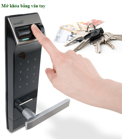 Khoá cửa điện tử - Khoá vân tay Gateman F100 1 Kiểu dáng tay cầm hiện đại, chất liệu bền bỉ trên khoá điện tử Gateman F100