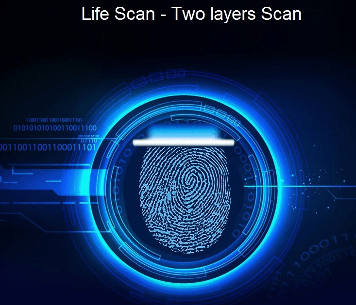 Khoá cửa vân tay - Khoá điện tử Gateman F300-FH 5 4. Công nghệ vân tay Life-scan có tính bảo mật cao