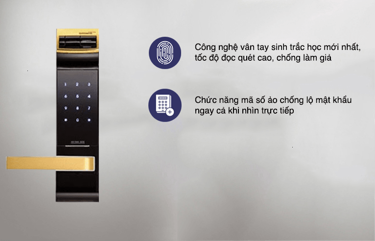 Khoá cửa vân tay - Khoá điện tử Gateman F300-FH 6 4. Công nghệ vân tay Life-scan có tính bảo mật cao