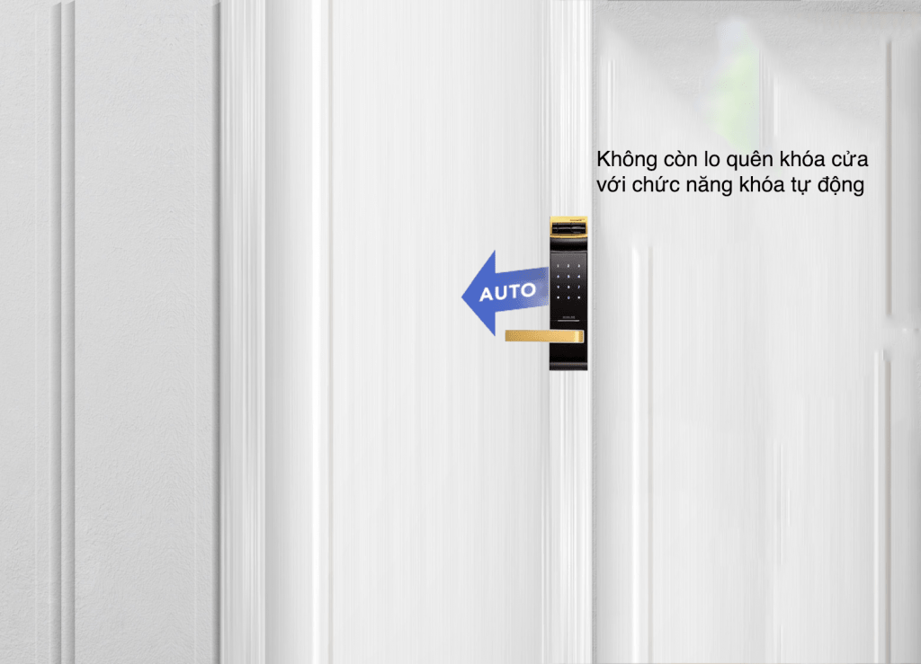 Khoá cửa vân tay - Khoá điện tử Gateman F300-FH 7 5. Chức năng khoá tự động tiện ích trên khoá điện tử Gateman WF300