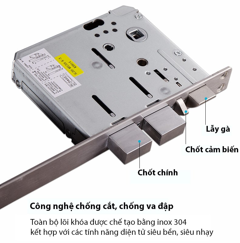 Khoá cửa vân tay - điện tử Gateman Pass700 4 1. Khoá cửa vân tay Gateman Pass700 có thiết kế hiện đại, phù hợp lắp cửa chính