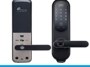 1. Khoá cửa vân tay GRAB100-FH sở hữu thiết kế sang trọng, lịch lãm phong cách Châu Âu