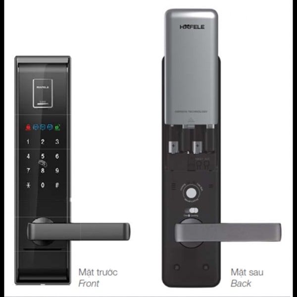 Khoá cửa vân tay Hafele EL9000 - TCS 5 2. Thiết kế hiện đại, sang trọng, bền bỉ và có tính thẩm mỹ cao