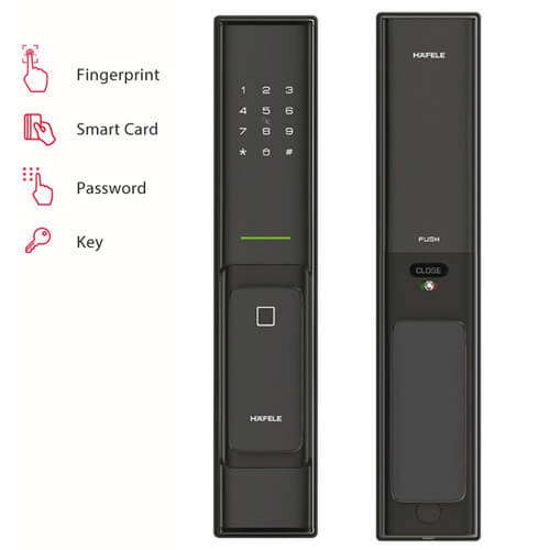 Khoá điện tử Hafele PP8100 - Vân tay, mã số, thẻ từ, Bluetooth 4 1. Lắp đặt khoá cửa điện tử Hafele PP8100 phù hợp nhiều kiến trúc nhà