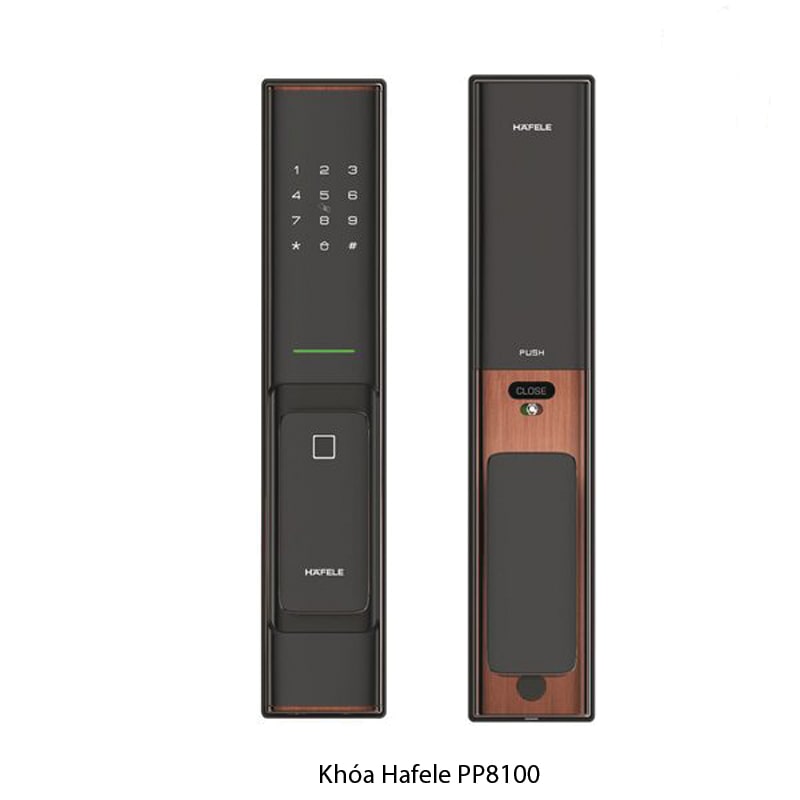 Khoá điện tử Hafele PP8100 - Vân tay, mã số, thẻ từ, Bluetooth