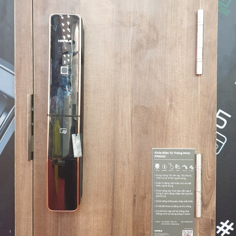 Khoá cửa vân tay Hafele PP9000 5 4. Thích hợp lắp đặt cho nhiều kiến trúc nhà