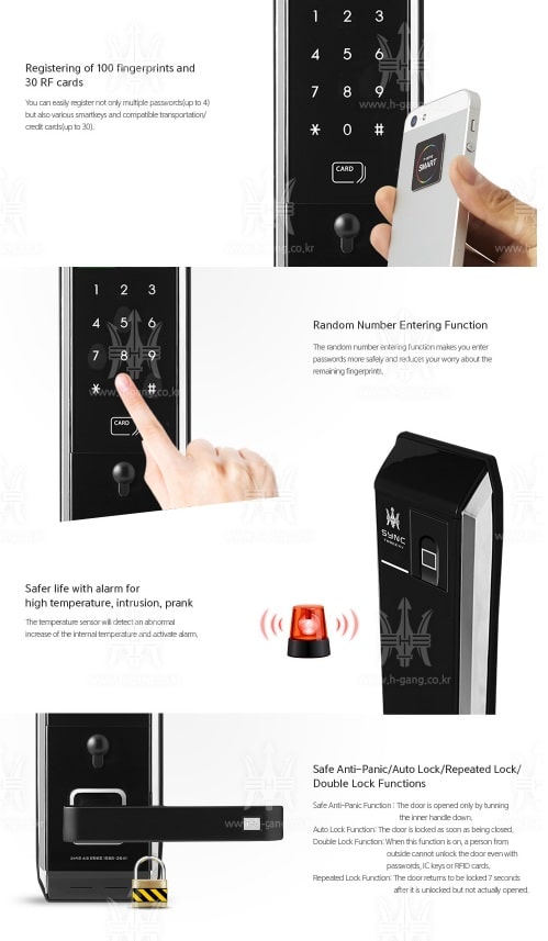 Cách sử dụng khoá cửa vân tay H-GANG SYNC TM902-KV 