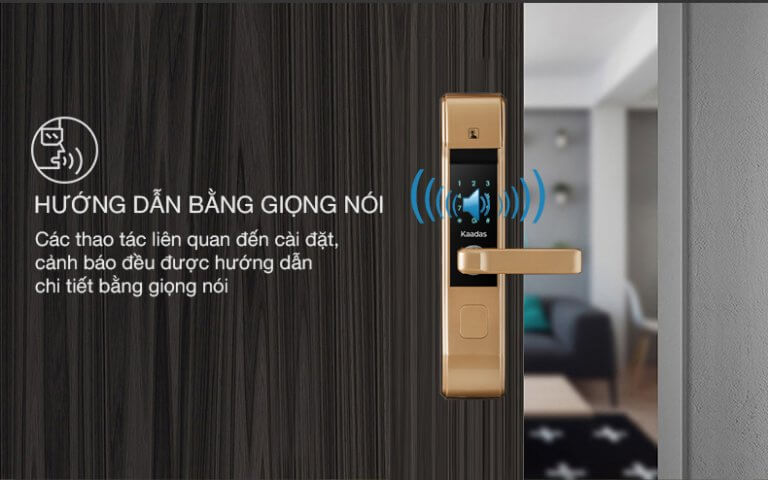 Khoá cửa vân tay, mã số, thẻ từ Kaadas 5011 14 8. Các đặc điểm nổi bật trên khoá cửa thông minh Kaadas-5011