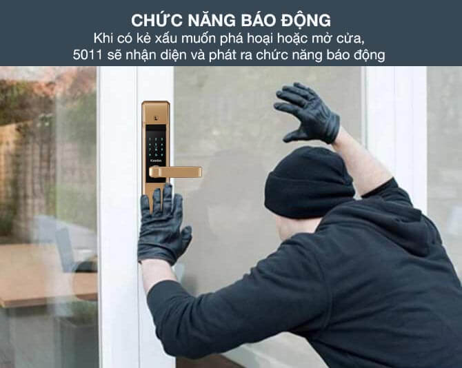 Khoá cửa vân tay, mã số, thẻ từ Kaadas 5011 15 8. Các đặc điểm nổi bật trên khoá cửa thông minh Kaadas-5011