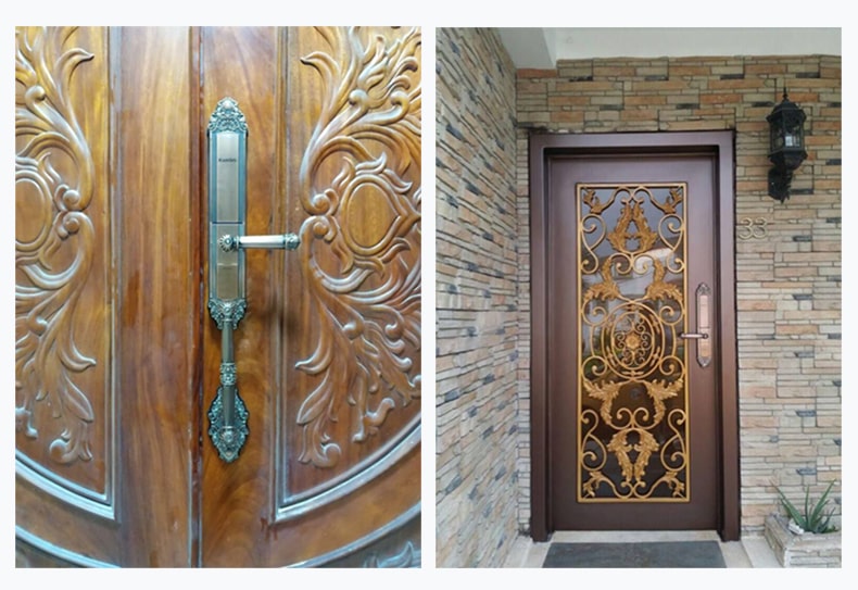 Khoá cửa vân tay cổ điển Kaadas 6021 3 3. Lắp đặt trên nhiều chất liệu cửa, cho nhiều thiết kế kiến trúc