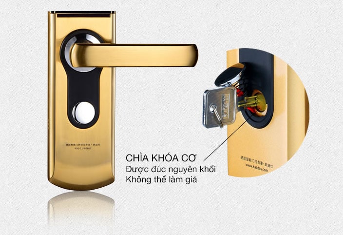 Khoá cửa vân tay Kaadas 9113 11 4. Tính năng khoá an toàn, mang đến không gian riêng tư cho người dùng