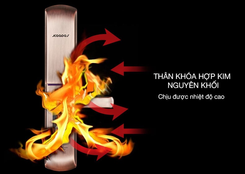 Khoá cửa vân tay Kaadas 9113 3 1. Khoá cửa vân tay Kaadas-9113 có kiểu dáng sang trọng, độ bền cao