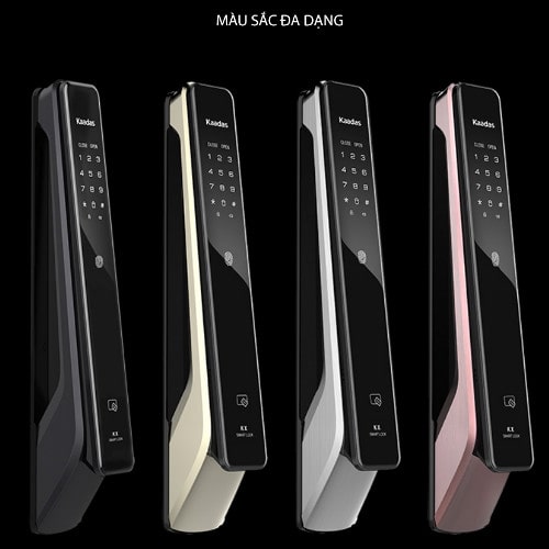 Khoá điện tử Kaadas KX-T - Vân tay, mã số, thẻ từ 9 Thiết kế sang trọng, đẳng cấp, độ bền và tính thẩm mỹ cao