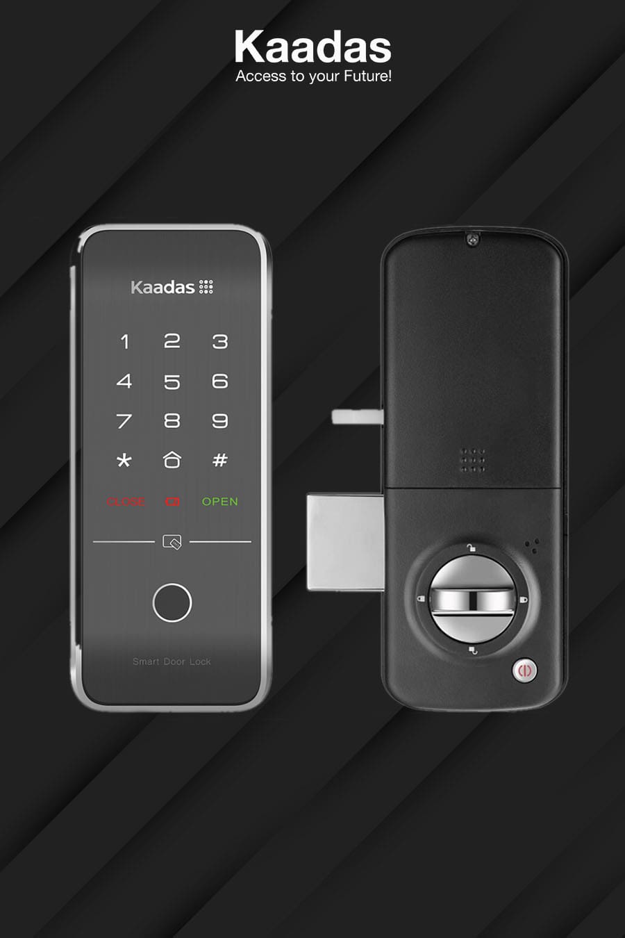 Khoá cửa vân tay, mã số, thẻ tử Kaadas R7 3 Thiết kế hiện đại, độ bền cao