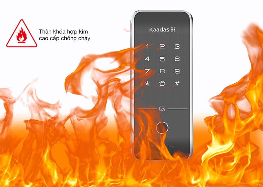 Khoá cửa vân tay, mã số, thẻ tử Kaadas R7 4 Thiết kế hiện đại, độ bền cao