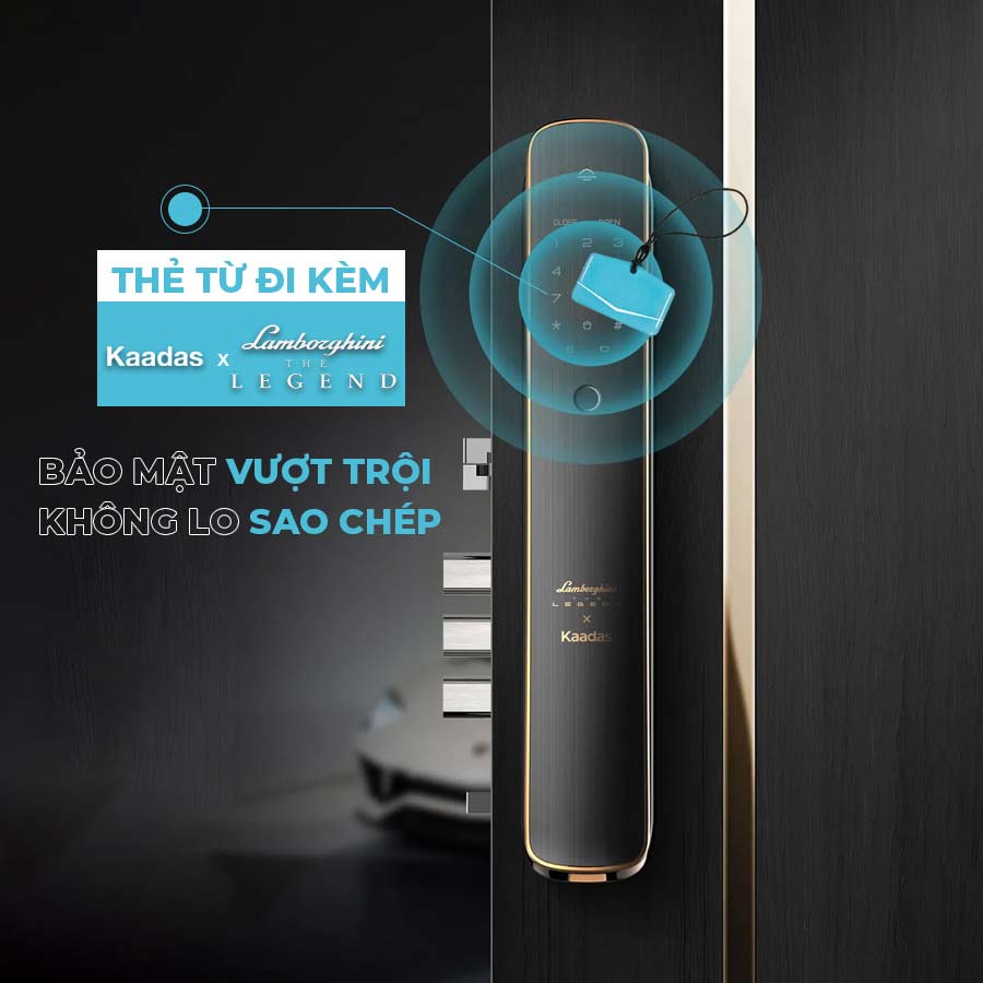 6. Chống sao chép tuyệt đối trên thẻ từ khoá cửa Kaadas-Lamborghini