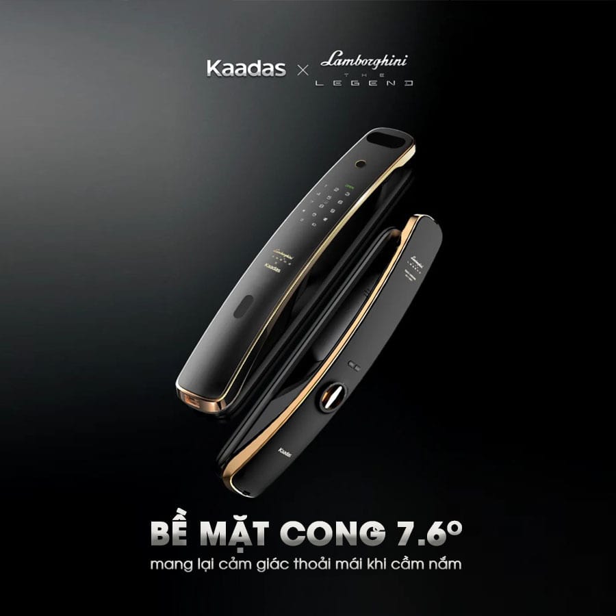 Khoá cửa nhận diện khuôn mặt Kaadas Lamborghini 3D Face 2 1. Thiết kế đẳng cấp, sang trọng với độ bền cao