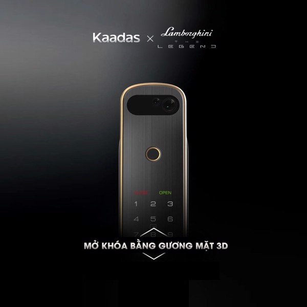 Khoá cửa nhận diện khuôn mặt Kaadas Lamborghini 3D Face 9 4. Công nghệ nhận diện khuôn mặt 3D tiện lợi