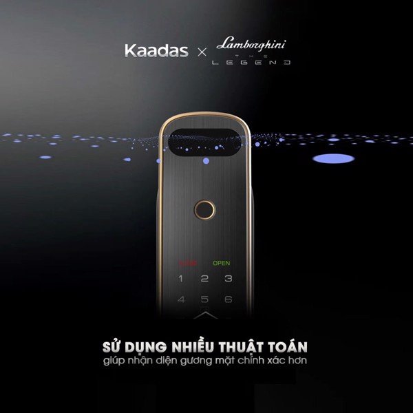 Khoá cửa nhận diện khuôn mặt Kaadas Lamborghini 3D Face 10 4. Công nghệ nhận diện khuôn mặt 3D tiện lợi