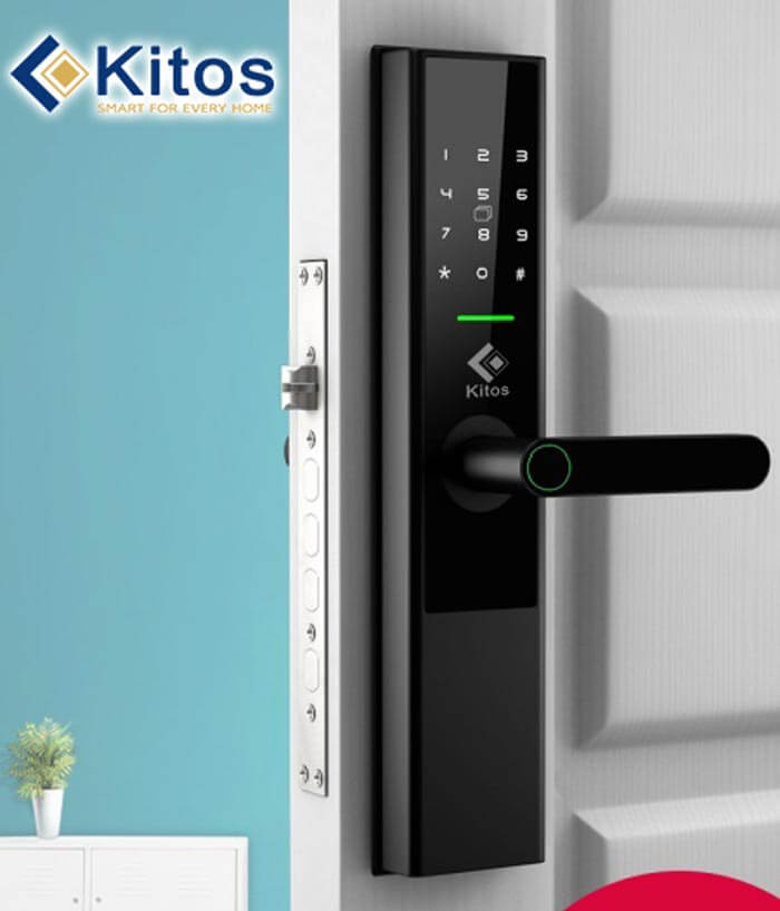 Khoá cửa vân tay Kitos KT-A30 4 3. Khoá vân tay KT-A30 lắp đặt cho nhiều kiến trúc, trên nhiều chất liệu cửa