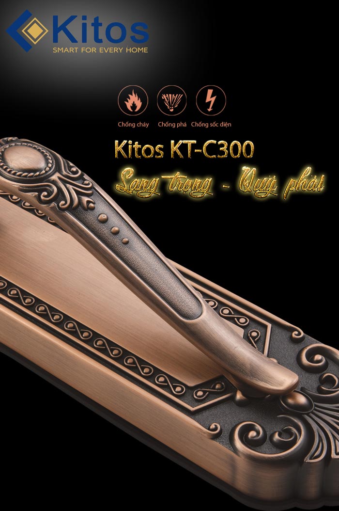 Khoá cửa vân tay Kitos KT-C300 - Mã Số - Thẻ Từ 8 6. Tính năng tiện ích trên khoá cửa vân tay Kitos KT-C300