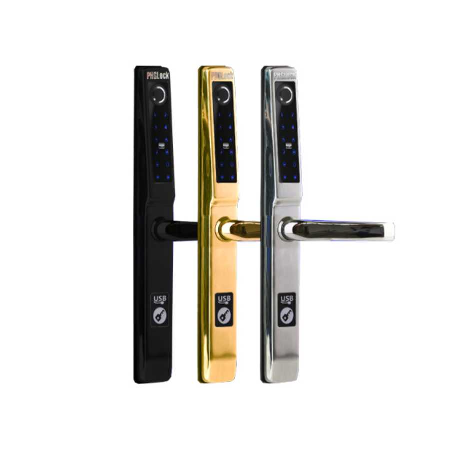 Khoá cửa điện tử FP5293 có thiết kế hiện đại, thẩm mỹ, độ bền cao