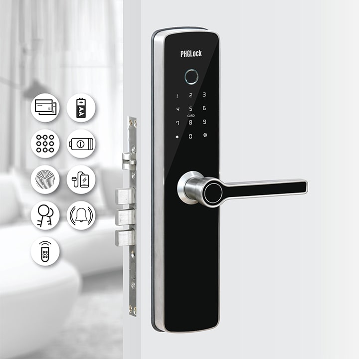 Khoá cửa vân tay - Khoá điện tử PHGLock FP6501 7 5. Tính năng bảo mật cao trên khoá cửa vân tay FP6501