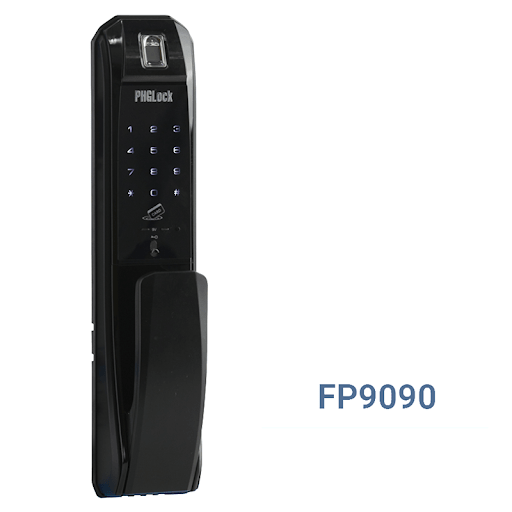 Khoá cửa vân tay - Khoá mã số PHGLock FP9090 1 Khoá cửa điện tử PHGLock FP9090 lắp đặt cho nhiều thiết kế kiến trúc, chất liệu cửa