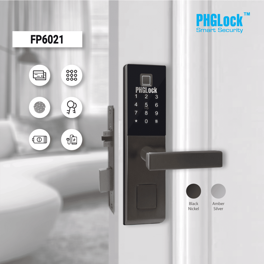 Khoá cửa điện tử - Khoá vân tay PHGLock FP6021 4 3. Khoá thông minh PHGLock FP-6021 trang bị nhiều chức năng mở khoá tiện dụng