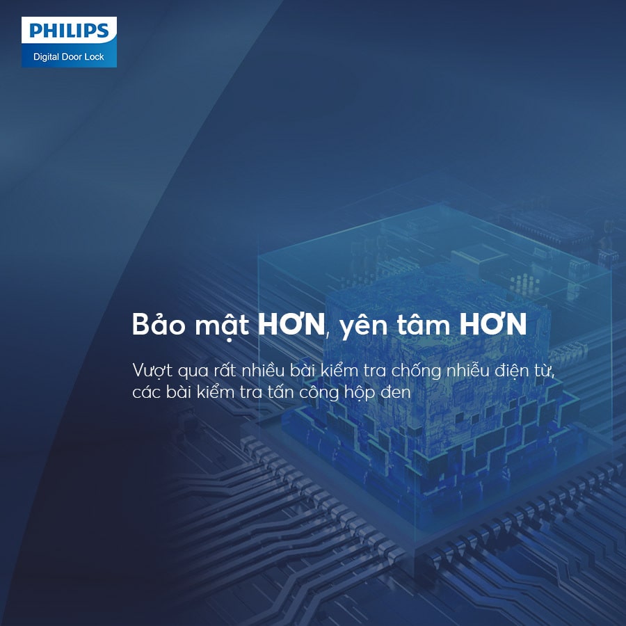 Khoá cửa vân tay Philips 5100-5HBKS 14 8. Chất lượng khoá cửa thông minh Philips 5100 5HBKS đã được kiểm duyệt