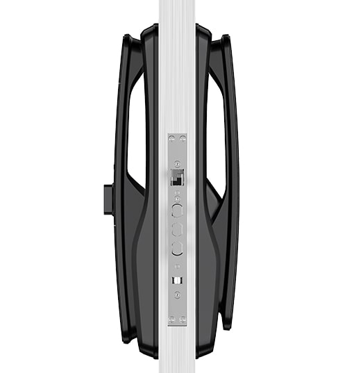 Khoá cửa vân tay - Khoá cửa điện tử Philips DDL702E 7 3. Lắp đặt khoá cửa Philips-DDL702E thuận tiện trên bề mặt cửa gỗ, cửa nhôm