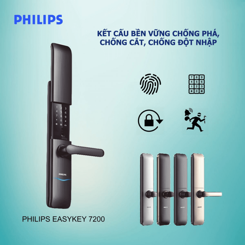 5. Khoá điện tử Philips-Easykey 7200 có tính bảo mật cao