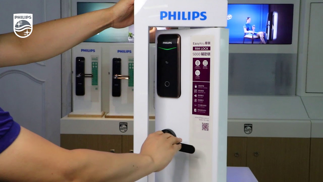 Khoá cửa vân tay PHILIPS EASYKEY 5000 RIM LOCK 6 4. Khoá cửa điện tử PHILIPS EASYKEY 5000 RIM LOCK trang bị 3 chức năng mở khoá
