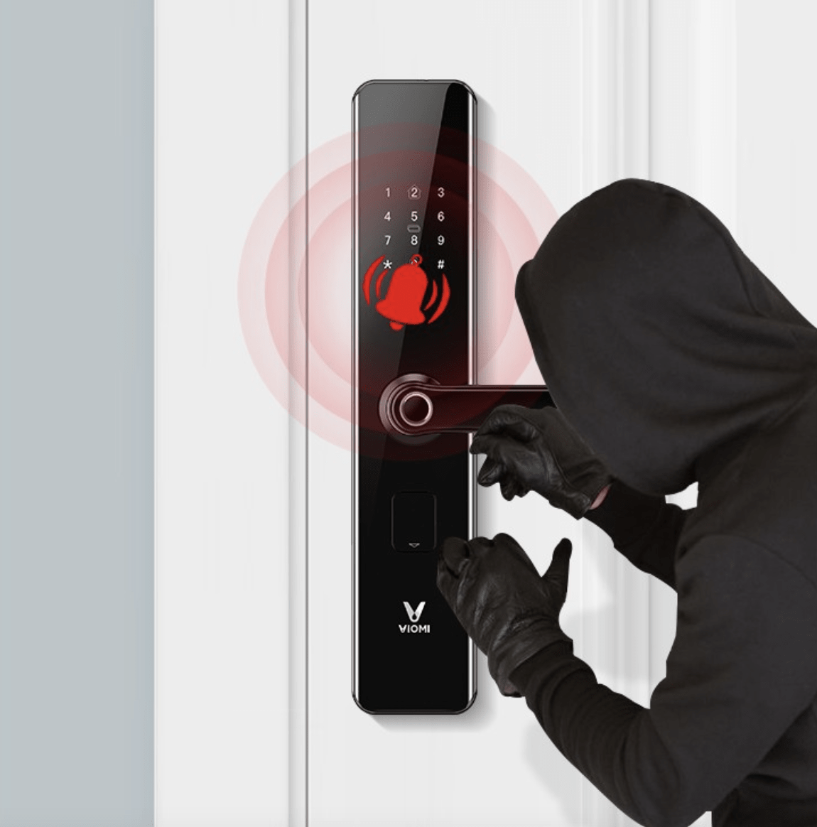 Khoá cửa vân tay Xiaomi Viomi MS120 16 Báo động thông minh và bảo mật